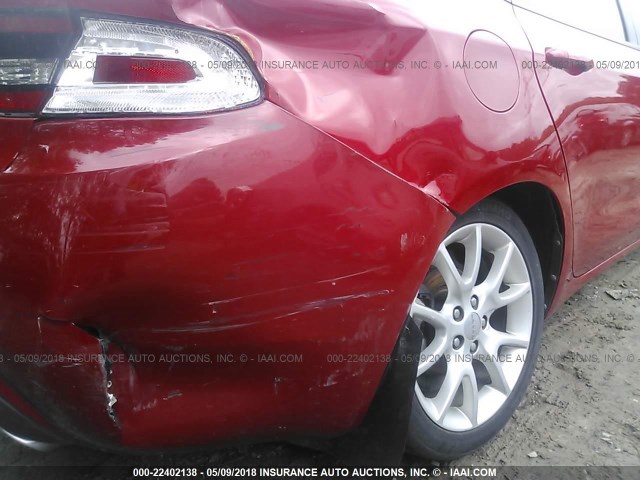 1C3CDFBH7DD641530 - 2013 DODGE DART SXT RED photo 6