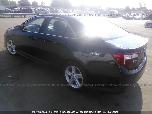 4T1BF1FKXDU674964 - 2013 TOYOTA CAMRY L/SE/LE/XLE 黑色 照片 3