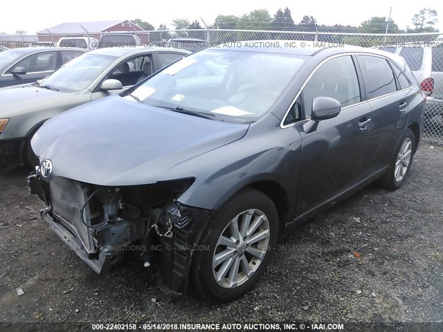 4T3ZA3BB2AU021501 - 2010 TOYOTA VENZA GRAY photo 2