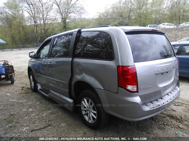 2C4RDGCG6GR169405 - 2016 DODGE GRAND CARAVAN SXT GRAY photo 3