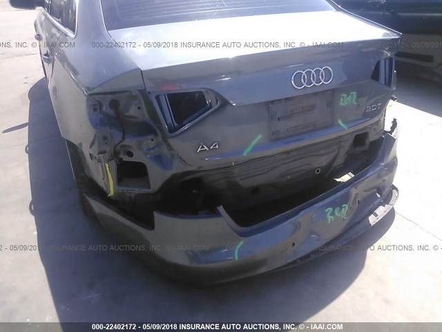 WAUEFAFL0CN021222 - 2012 AUDI A4 PREMIUM PLUS GRAY photo 6