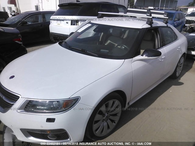 YS3GR4BJ0A4001959 - 2010 SAAB 9-5 AERO WHITE photo 2