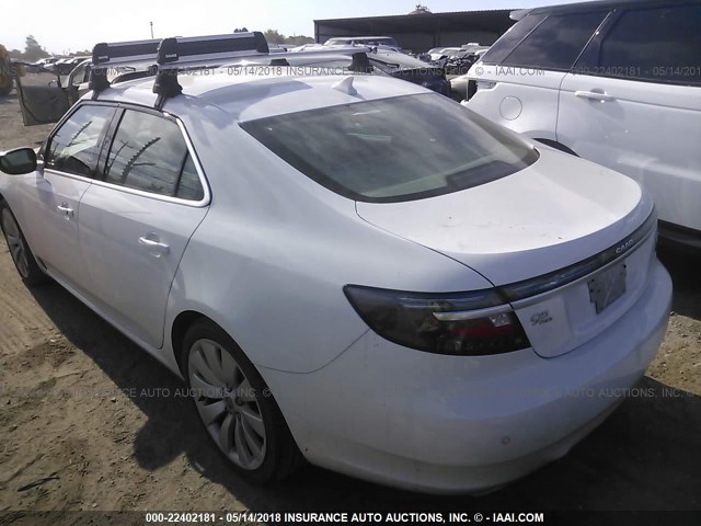 YS3GR4BJ0A4001959 - 2010 SAAB 9-5 AERO WHITE photo 3