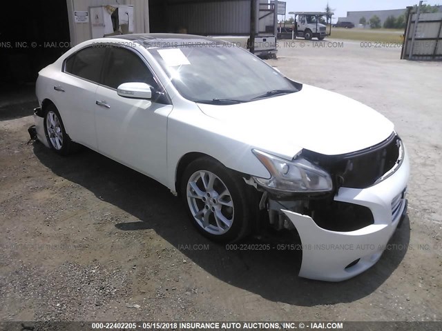 1N4AA5AP9DC844624 - 2013 NISSAN MAXIMA S/SV WHITE photo 1