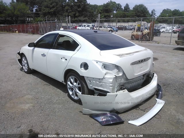 1N4AA5AP9DC844624 - 2013 NISSAN MAXIMA S/SV WHITE photo 3