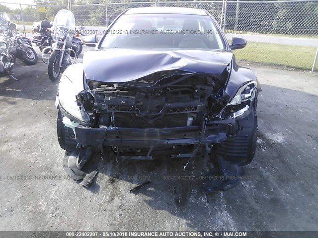 1YVHZ8BH7A5M11243 - 2010 MAZDA 6 I BLUE photo 6