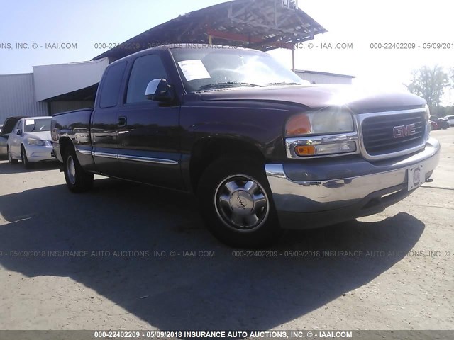 1GTEC19T4YZ216537 - 2000 GMC NEW SIERRA C1500 BURGUNDY photo 1