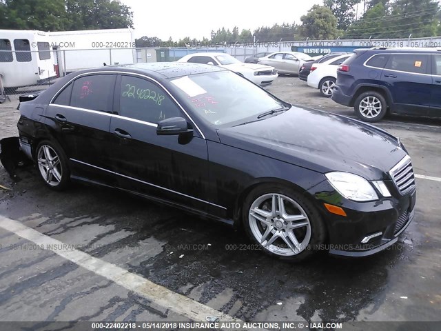 WDDHF9AB8BA469877 - 2011 MERCEDES-BENZ E 550 4MATIC BLACK photo 1