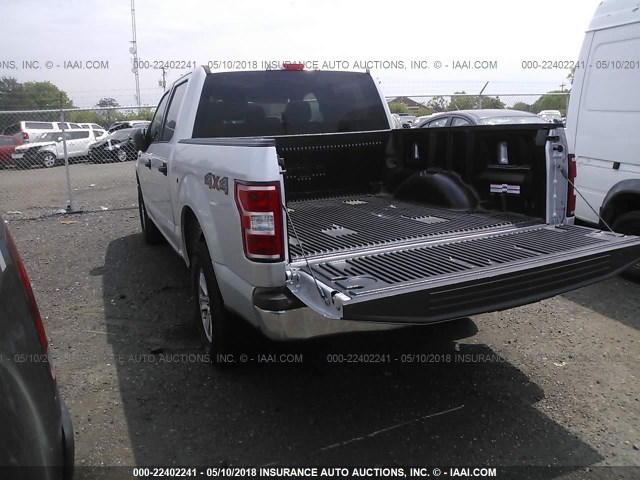 1FTEW1E58JFA97266 - 2018 FORD F150 SUPERCREW SILVER photo 3