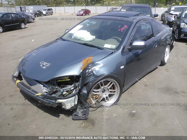 JH4DC530X6S003484 - 2006 ACURA RSX TYPE-S GRAY photo 6