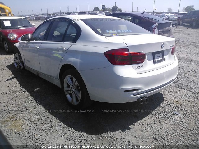 WBA8E9C57GK645210 - 2016 BMW 328 I SULEV WHITE photo 3