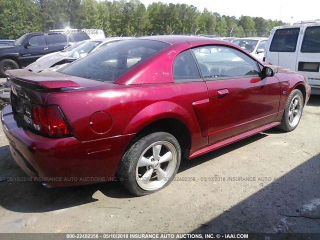 1FAFP42X23F376505 - 2003 FORD MUSTANG GT RED photo 4