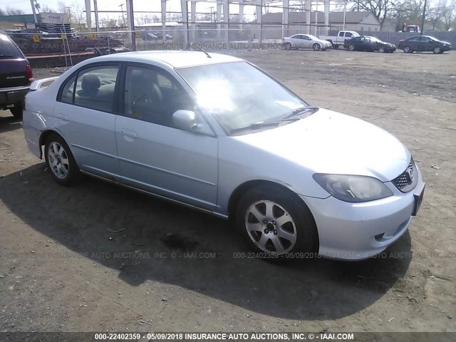 JHMES95604S009999 - 2004 HONDA CIVIC HYBRID Light Blue photo 1