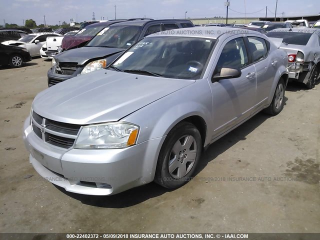 1B3CC4FB7AN193127 - 2010 DODGE AVENGER SXT SILVER photo 2