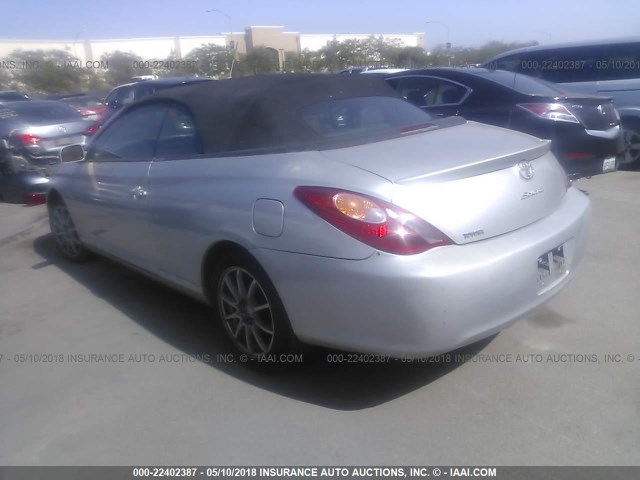 4T1FA38P64U034920 - 2004 TOYOTA CAMRY SOLARA SE/SLE ვერცხლისფერი ფოტო 3
