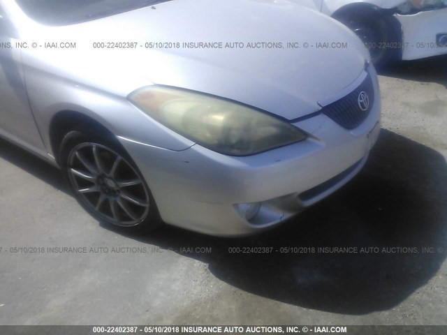 4T1FA38P64U034920 - 2004 TOYOTA CAMRY SOLARA SE/SLE ვერცხლისფერი ფოტო 6