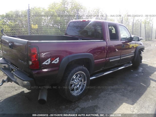 1GCHK29245E200046 - 2005 CHEVROLET SILVERADO K2500 HEAVY DUTY BURGUNDY photo 4