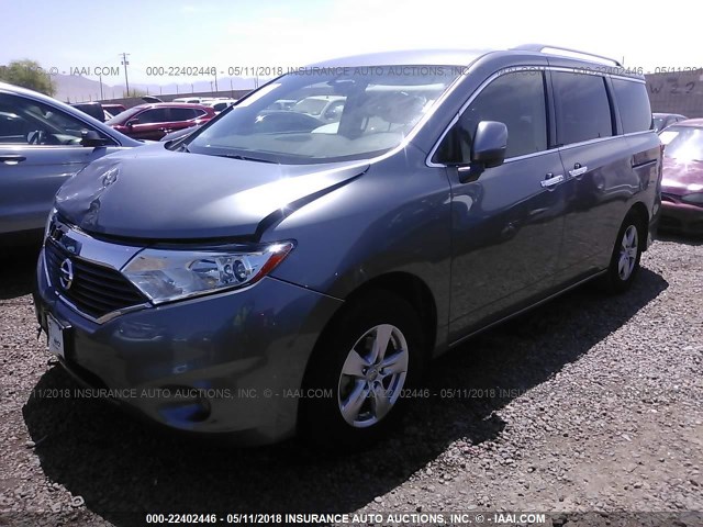 JN8AE2KP9G9154292 - 2016 NISSAN QUEST S/SV/SL/PLATINUM GRAY photo 2