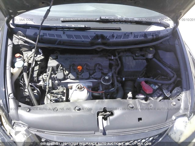 2HGFG1B97AH513400 - 2010 HONDA CIVIC EXL შავი ფოტო 10