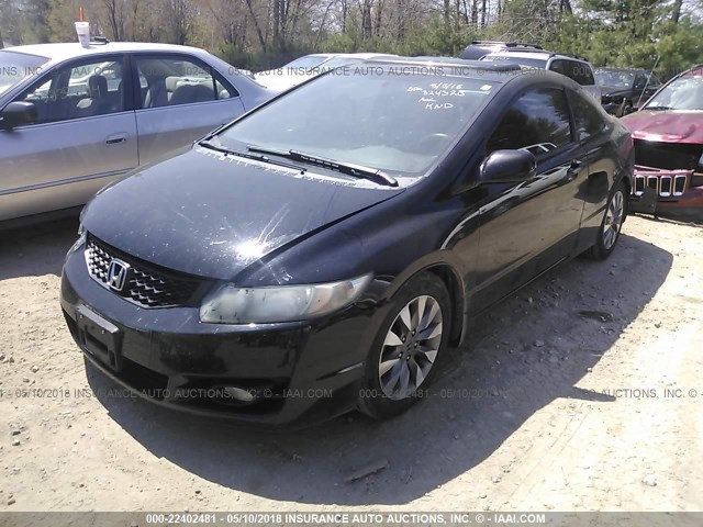 2HGFG1B97AH513400 - 2010 HONDA CIVIC EXL შავი ფოტო 2