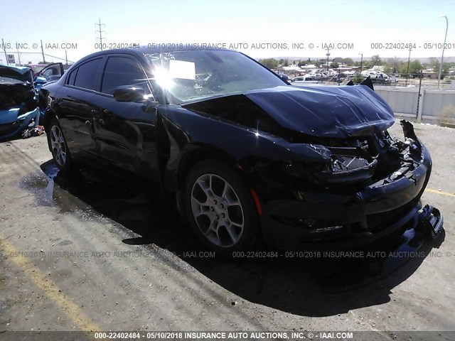 2C3CDXJG9FH828028 - 2015 DODGE CHARGER SXT BLACK photo 1