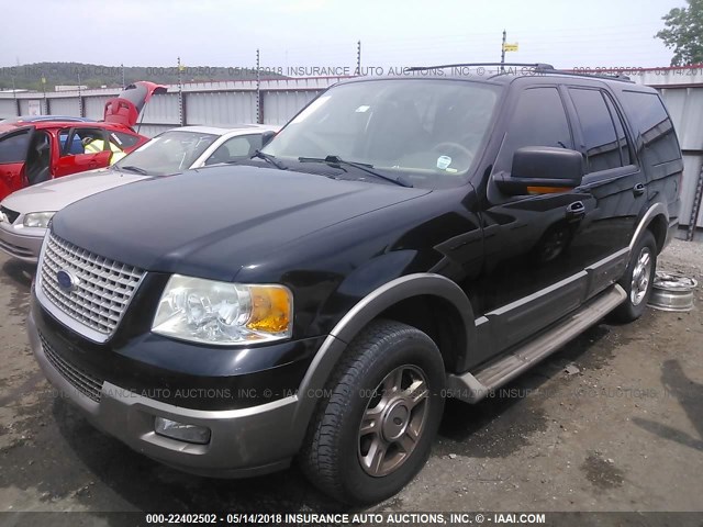 1FMPU17L74LA47681 - 2004 FORD EXPEDITION EDDIE BAUER BLACK photo 2