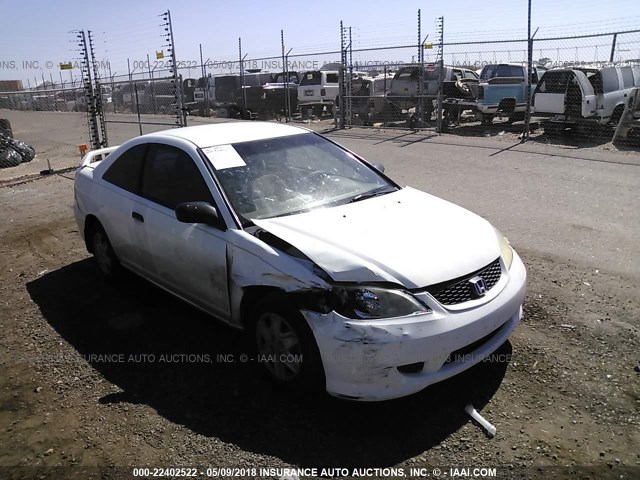 1HGEM22164L039807 - 2004 HONDA CIVIC DX VP WHITE photo 1