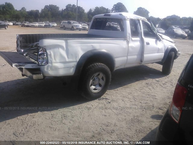 5TESM92N82Z067426 - 2002 TOYOTA TACOMA XTRACAB PRERUNNER თეთრი ფოტო 4