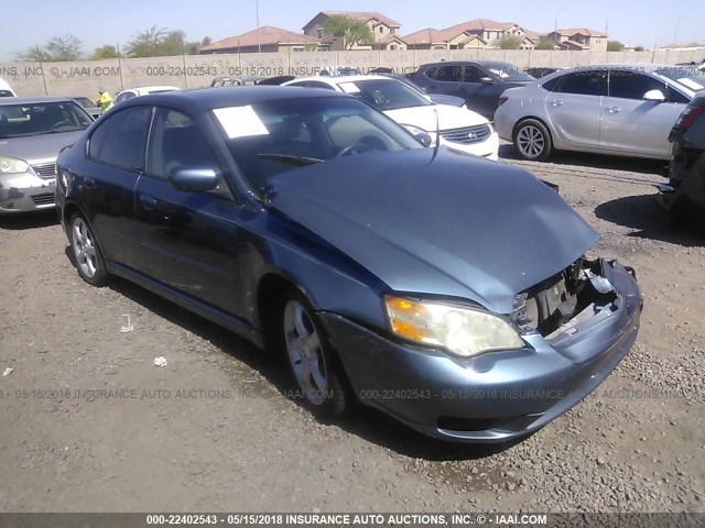 4S3BL626267219157 - 2006 SUBARU LEGACY 2.5I LIMITED BLUE photo 1