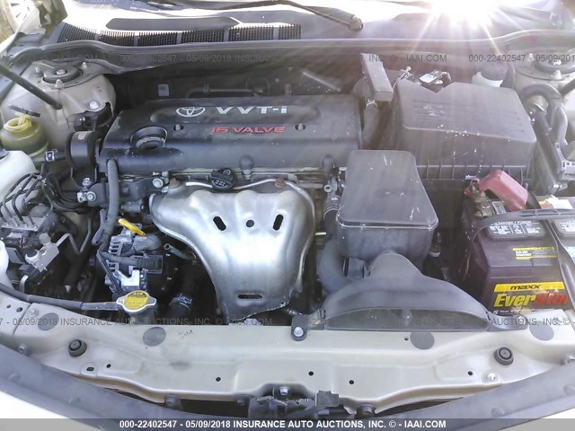 JTNBE46KX73069258 - 2007 TOYOTA CAMRY NEW GENERAT CE/LE/XLE/SE GOLD photo 10
