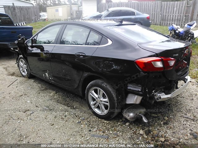 1G1BE5SM6J7125111 - 2018 CHEVROLET CRUZE LT BLACK photo 3