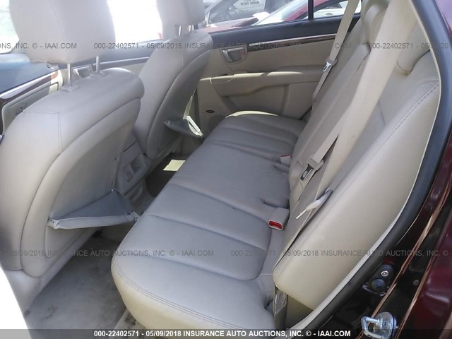 5NMSH13E19H303509 - 2009 HYUNDAI SANTA FE SE/LIMITED BROWN photo 8