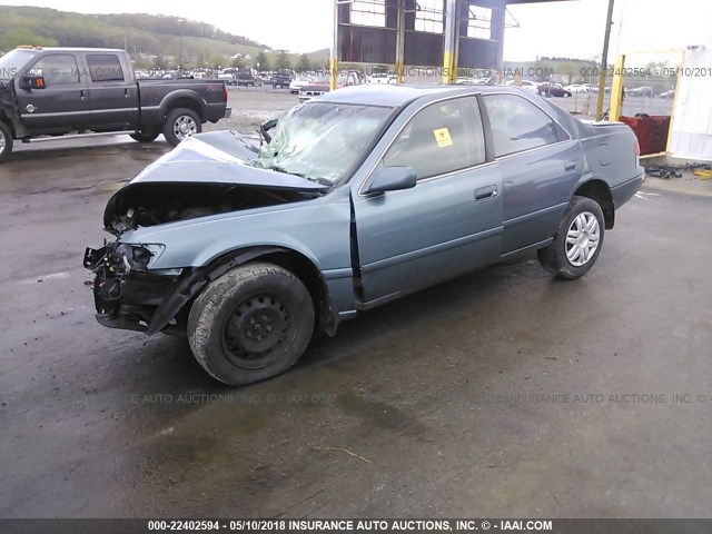 4T1BG22K91U868471 - 2001 TOYOTA CAMRY CE/LE/XLE TEAL photo 2