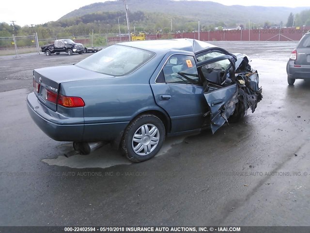 4T1BG22K91U868471 - 2001 TOYOTA CAMRY CE/LE/XLE TEAL photo 4