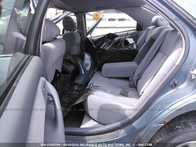 4T1BG22K91U868471 - 2001 TOYOTA CAMRY CE/LE/XLE TEAL photo 8