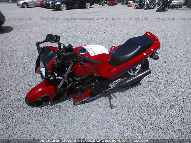 JKAEXMF15YA071512 - 2000 KAWASAKI EX250 F RED photo 2