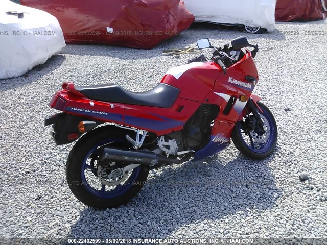 JKAEXMF15YA071512 - 2000 KAWASAKI EX250 F RED photo 4