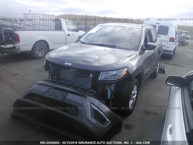 3C4NJCABXHT658850 - 2017 JEEP COMPASS SPORT GRAY photo 2