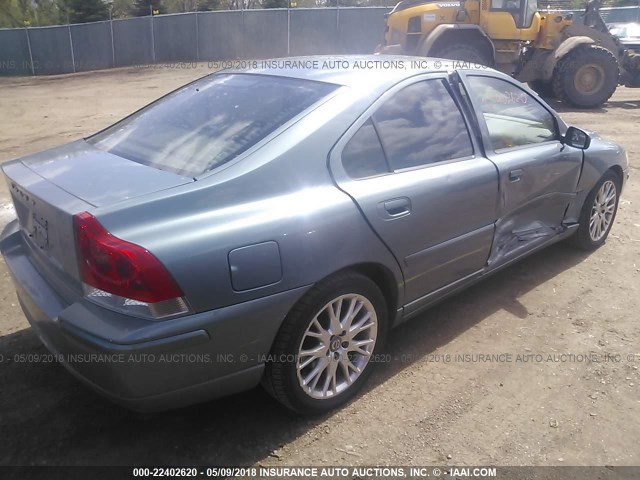 YV1RS547952425759 - 2005 VOLVO S60 T5 BLUE photo 4