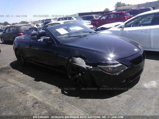 WBAEK134X6CN77353 - 2006 BMW 650 I BLACK photo 1