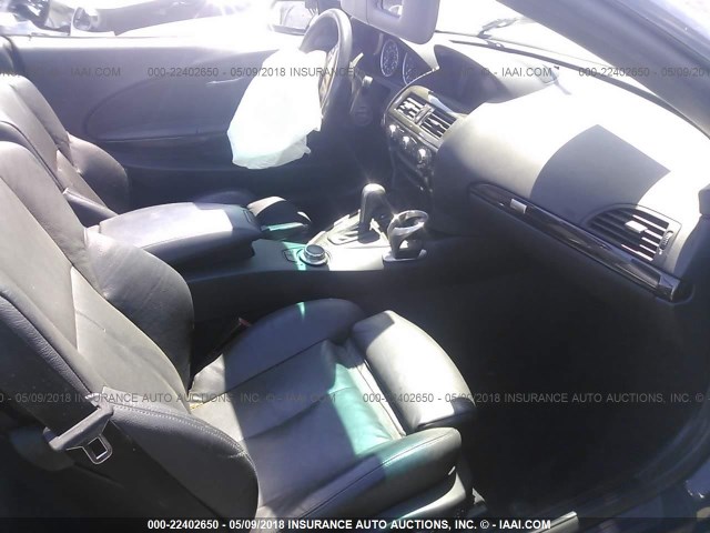 WBAEK134X6CN77353 - 2006 BMW 650 I BLACK photo 5