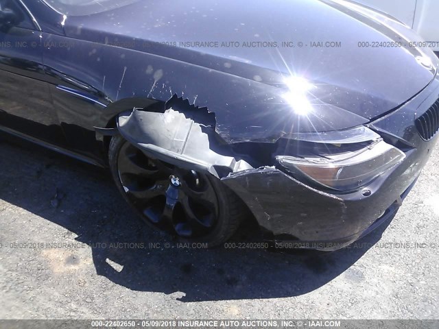 WBAEK134X6CN77353 - 2006 BMW 650 I BLACK photo 6
