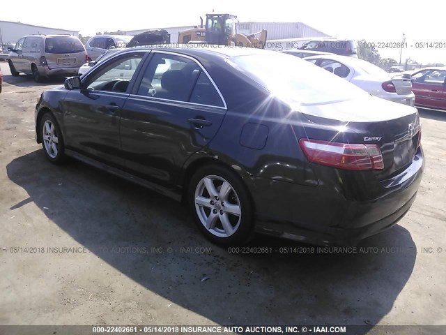 4T1BE46K67U723134 - 2007 TOYOTA CAMRY NEW GENERAT CE/LE/XLE/SE BLACK photo 3