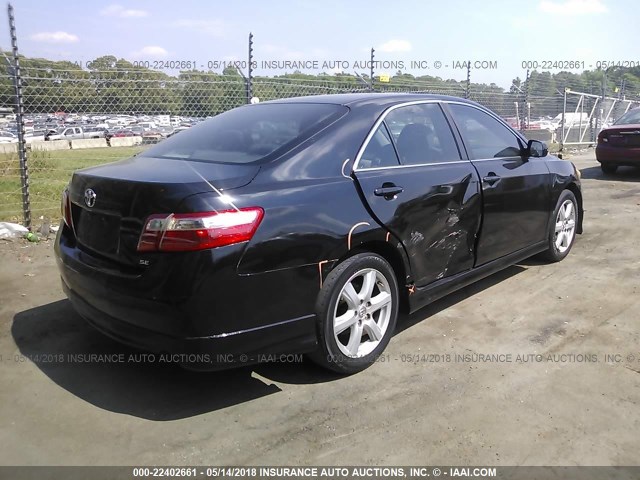 4T1BE46K67U723134 - 2007 TOYOTA CAMRY NEW GENERAT CE/LE/XLE/SE BLACK photo 4