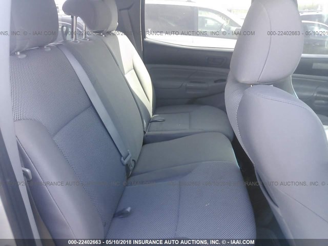 5TFLU4EN3DX064298 - 2013 TOYOTA TACOMA DOUBLE CAB ნაცრისფერი ფოტო 8