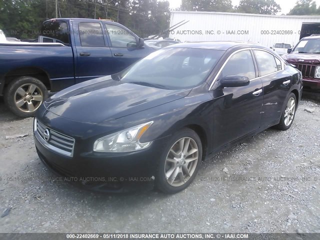 1N4AA5APXDC822373 - 2013 NISSAN MAXIMA S/SV BLACK photo 2