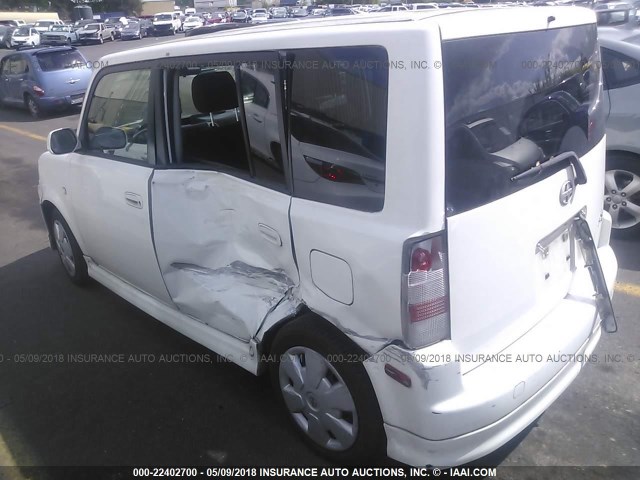 JTLKT324964081782 - 2006 TOYOTA SCION XB WHITE photo 3