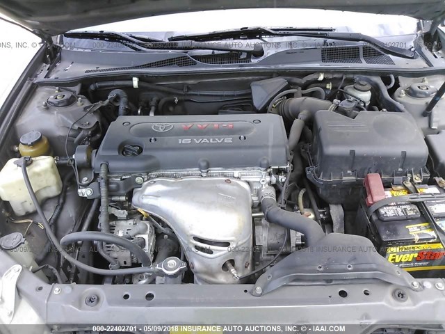 4T1BE30K02U583030 - 2002 TOYOTA CAMRY LE/XLE/SE ნაცრისფერი ფოტო 10