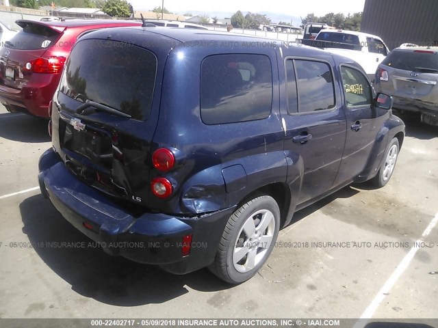 3GNDA13D18S629460 - 2008 CHEVROLET HHR LS BLUE photo 4