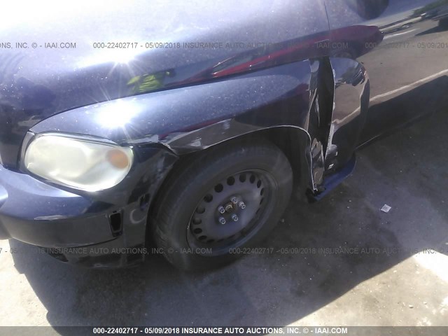 3GNDA13D18S629460 - 2008 CHEVROLET HHR LS BLUE photo 6